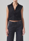 Citizens of Humanity Anders Sleeveless Crop Top Black
