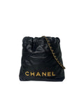 CHANEL 22 Mini Bag Black w/ Gold Hardware