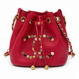 CHANEL Lucky Charms CC Bucket Bag Red w/ Gold Hardware