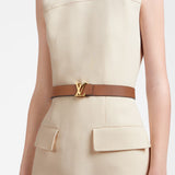 Louis Vuitton Womens LV 30mm Reversible Belt Black/Brown