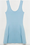SIMKHAI Larina Knit Mini Dress Azure Sky