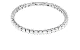 QUDO Cassio crystal tennis bracelet in silver, available at Low Key Fashion House in Key West, Florida
