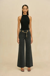 Cult Gaia Sydney Pant Carbon Wash