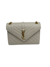 Saint Laurent Medium Envelope Bag Blanc w/ Gold Hardware