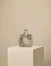 Louis Vuitton Mahina PM Blossom Bag Dove w/ Silver Hardware