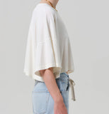 Citizens of Humanity Crop Cape Tee Off White