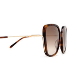 Chloe Havana/Gold Frame w/ Brown Lens Sunglasses