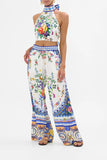 Camilla The Tiles Darls Halter Tie Back Top*