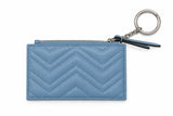 Gucci GG Marmont Cardholder Light Blue w/ Silver Hardware