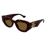 Gucci Bailey Havana Frame w/ Brown Lens Sunglasses