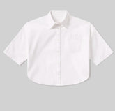 Citizens of Humanity Frances Cropped Cape Button Up Optic White