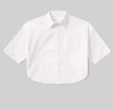 Citizens of Humanity Frances Cropped Cape Button Up Optic White