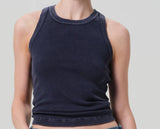Citizens of Humanity Isabel Rib Tank Mineral Navy