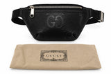 Gucci Jumbo GG Belt Bag Black w/ Silver Hardware
