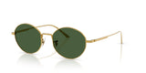 Oliver Peoples 1994C Gold Frame w/ Vibrant Green Polyamide Bio Lens Sunglasses