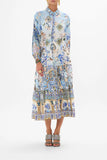 Camilla Tiered Long Shirt Dress Al Manial Palace Memoirs*