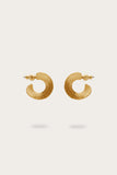 Cult Gaia Ren Mini Earrings Brushed Brass