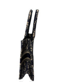 Dior Small Book Tote Bag Ecru & Blue Oblique Embroidery