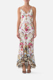 Camilla V Neck Slip Flounce Hem Dress Torero Libertine