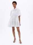 SIMKHAI Crissy Cotton Poplin Dress White