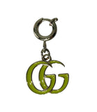 Gucci GG Keychain Yellow w/ Silver Hardware