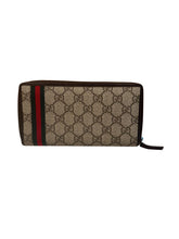 Gucci Zippy Long Wallet GG Supreme w/ Silver Hardware