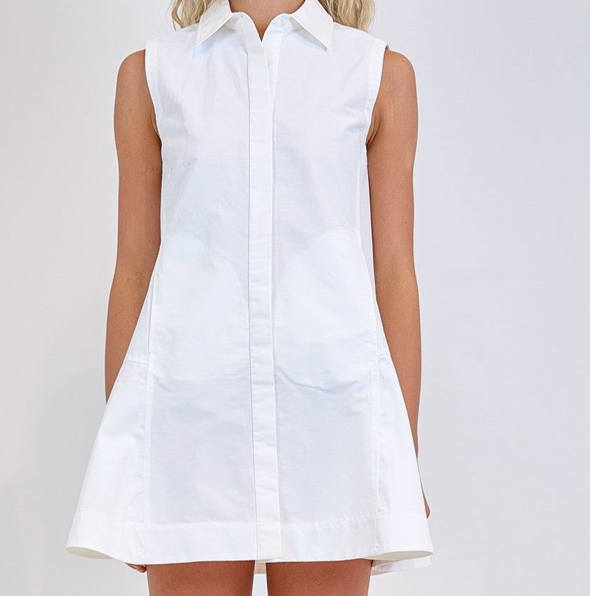 simkhai maggy pleated mini dress SIMKHAI Maggy Pleated Mini Dress