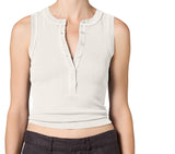 Citizens of Humanity Caralyn Tank — organic cotton lyocell blend ribbed women's tank at Low Key Fashion House Key West