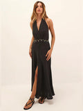 Vix Hailey Midi Dress Black