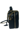 CHANEL CC Filigree Vanity Case Bag Black w/ Gold Hardware