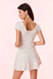 LoveShackFancy Elisavette Striped Stretch Knit Mini Dress Sailor Stripes