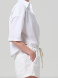 Citizens of Humanity Frances Cropped Cape Button Up Optic White