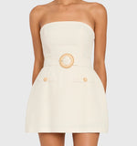 Amanda Uprichard Gramercy Skort Romper Ecru