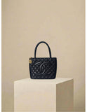 CHANEL Medallion Tote Bag Black w/ Gold Hardware