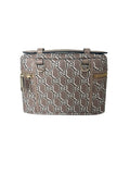 Gucci GG Shadow Super Mini Crossbody Shoulder Bag Taupe w/ Gold Hardware