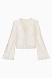 LoveShackFancy Fioretta Top Alabaster Glow