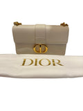 Dior 30 Montaigne East-West Chain Bag Latte Calfskin