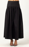 Sundays Celeste Poplin Cotton Skirt Black***