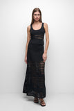 SIMKHAI Fitzgerald Open Stitch Knit Tank Black