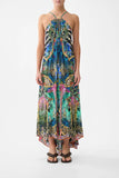 Camilla Animal Alchemy Gather Neck Hardware Maxi Dress