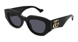 Gucci Bailey Black Frame w/ Grey Lens Sunglasses