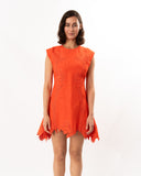 SIMKHAI Raquel Embroidered Mini Dress Lobster