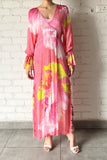 Hemant & Nandita Kaftan Printed Slip Pink Floral