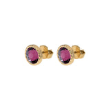 Qudo Bocconi Swarovski Stud Earrings