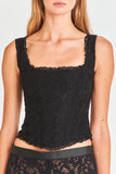 LoveShackFancy Lorelai Bustier Black *