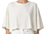 Citizens of Humanity Crop Cape Tee Off White