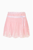 LoveShackFancy Marais Skirt Violet Smoke