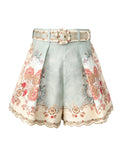Zimmermann Daylight Tuck Short Wallpaper Floral Mint