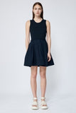 SIMKHAI Jayla Crew Neck Mini Dress Midnight