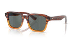 Oliver Peoples Errisson Sun Dark Amber Gradient Frame w/ Regal Blue Crystal Lens Sunglasses